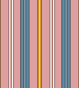 Sporty Stripes Wallpaper by Ottoline Pink