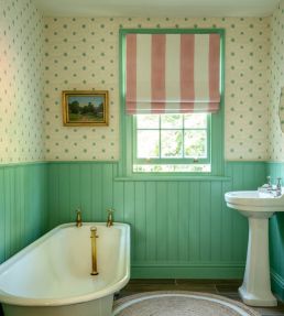 Spot & Star Wallpaper by Molly Mahon Pea Green