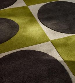 Orla Kiely Spot Square rug Walnut/Lichen 157907120180-US Walnut/Lichen