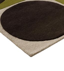 Orla Kiely Spot Square rug Walnut/Lichen 157907120180-US Walnut/Lichen