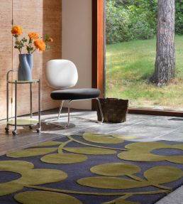 Orla Kiely Sprig Stem rug Marine 63908120180-US Marine