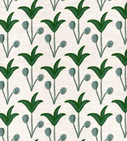 Spring Rhythm Linen Fabric by Ottoline Green