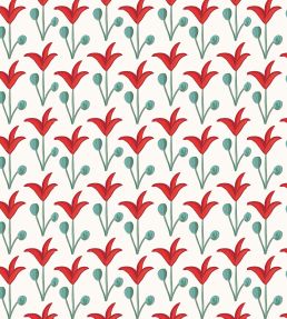 Spring Rhythm Wallpaper by Ottoline Red