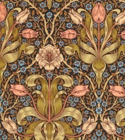 Spring Thicket Velvet Fabric by Morris & Co Old Fashioned