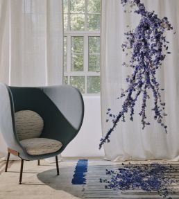 Squall Fabric by Christopher Farr Cloth Ecru