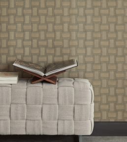Squares Wallpaper by Eijffinger Green