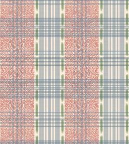 Squiggle Check Wallpaper by George & Minnie Ink/Tomato
