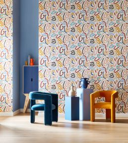 Squiggle Wallpaper by Ohpopsi Lapis & Honey