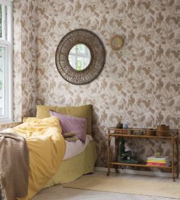 Squirrel Mountain Wallpaper by Rebel Walls Pink