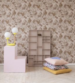 Squirrel Mountain Wallpaper by Rebel Walls Pink