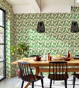 St Clements Wallpaper by Scion Lemon / Tangerine