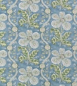 St. Gilles Fabric by Anna French Mineral and Green