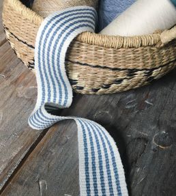 St Ives Stripe Braid Trimming by Ian Mankin Mist