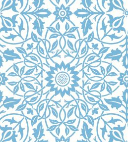 St James Ceiling Wallpaper by Morris & Co China Blue
