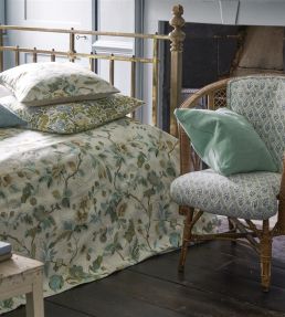 St John Street Trellis Fabric by Designers Guild Eau De Nil