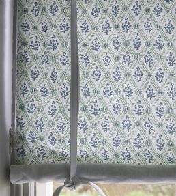 St John Street Trellis Fabric by Designers Guild Eau De Nil