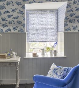 St John Street Trellis Fabric by Designers Guild Slate