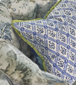 St John Street Trellis Fabric by Designers Guild Slate