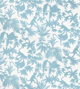 St. Kitts Wallpaper by Thibaut Blue