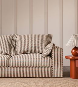 Stack Fabric by Scion Tangerine/Cornflower