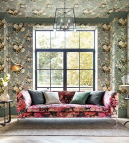 Stapleton Park Wallpaper by Sanderson Ink/Broncho