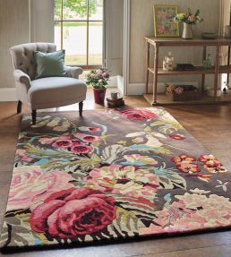 Sanderson Stapleton Park rug Rosewood 45302-140200 Rosewood