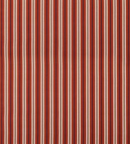 Starboard Stripe Fabric by Mulberry Home Red/Indigo