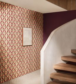 Stars Wallpaper by Kirkby Design Radicchio