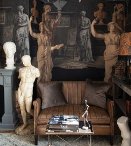 Statuary Chamber Wallpaper by MINDTHEGAP Black
