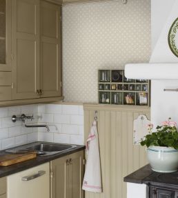 Stella Wallpaper by Borastapeter Beige
