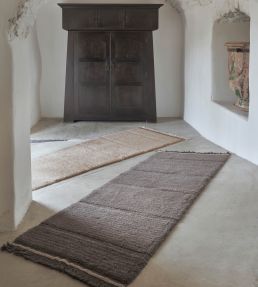 Lorena Canals Steppe Runner rug Sheep Brown WO-STEPPE-BW-R Sheep Brown