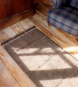 Lorena Canals Steppe Runner rug Sheep Brown WO-STEPPE-BW-R Sheep Brown