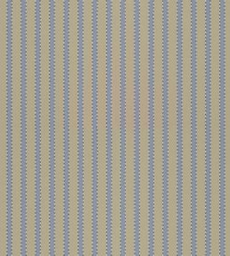 Stiched Stripe Wallpaper by Langelid Von Bromssen Washed Denim