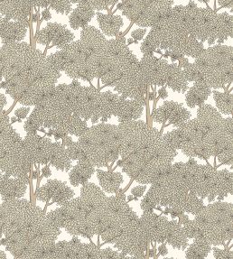 Stockend Woods Wallpaper by Josephine Munsey Cotswold White and Maitland Green