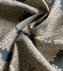 Stockend Woods Fabric by Josephine Munsey Navy and Ochre