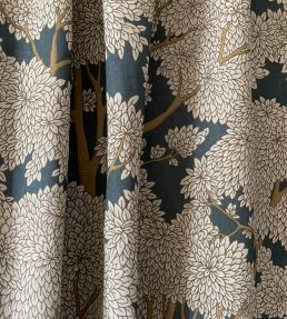 Stockend Woods Fabric by Josephine Munsey Navy and Ochre