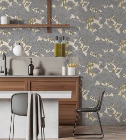 Stockend Woods Wallpaper by Josephine Munsey Salt Ridge and Barton Blue