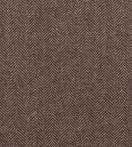 Stoneleigh Herringbone Fabric by Ralph Lauren Mahogany