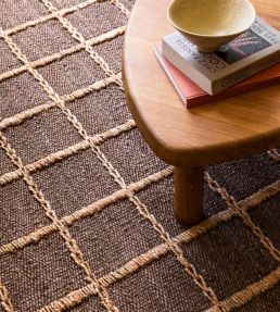 Layered Strata Braided Runner rug Brown BRJUBR75240 Brown