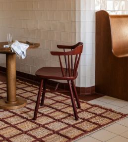 Layered Strata Braided rug Burgundy BRJUBU140200 Burgundy
