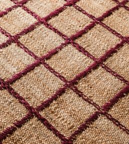 Layered Strata Braided rug Burgundy BRJUBU140200 Burgundy