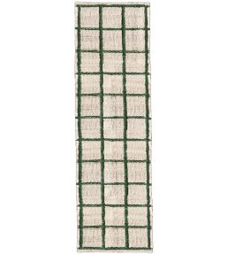 Layered Strata Braided Runner rug Green BRJUGR75240 Green