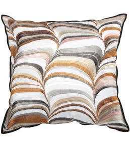 Strates Cushion 45 x 45cm by Maison Casamance Ambre Rose Poudre