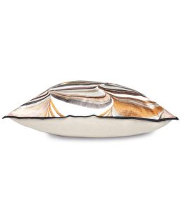Strates Cushion 45 x 45cm by Maison Casamance Ambre Rose Poudre
