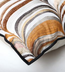 Strates Cushion 45 x 45cm by Maison Casamance Ambre Rose Poudre