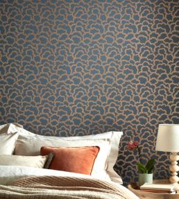 Stratus Wallpaper by 1838 Wallcoverings Future Dusk