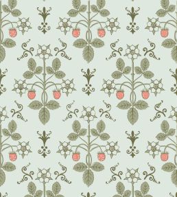 Strawberry Wallpaper by Cole & Son Duck Egg