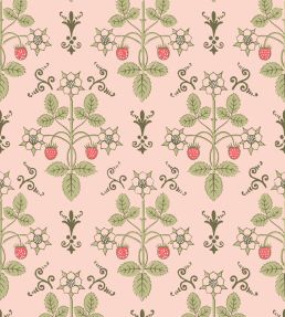 Strawberry Wallpaper by Cole & Son Chelsea Pink