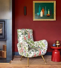 Strawberry Fields Fabric by Parker & Jules Olive
