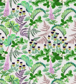 Strawberry Fields Fabric by Parker & Jules Spring Green